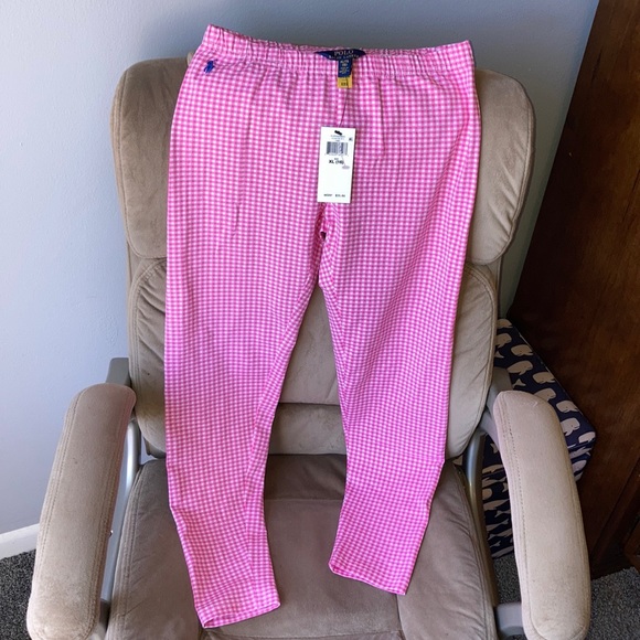 Ralph Lauren Other - Ralph Lauren New With Tags Girls pink Checkered Leggings sz xl